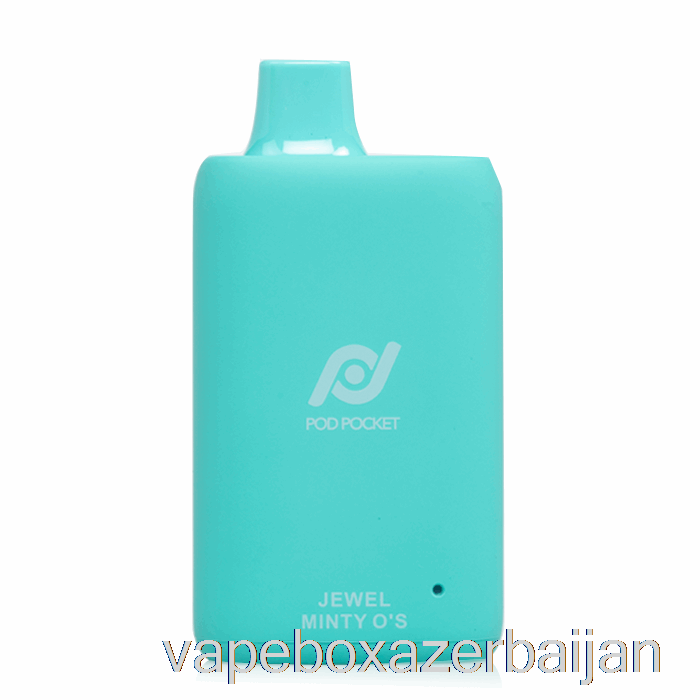 E-Juice Vape Pod Pocket 7500 0% Zero Nicotine Disposable Jewel Minty O's